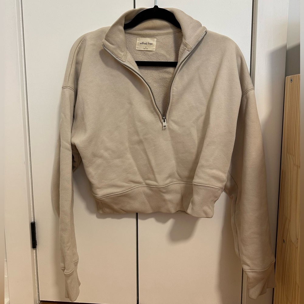 Wilfred free cropped off-white sweater